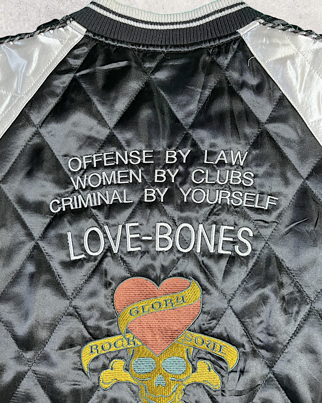[S] Cute Skull design rock and roll | Vintage sukajan