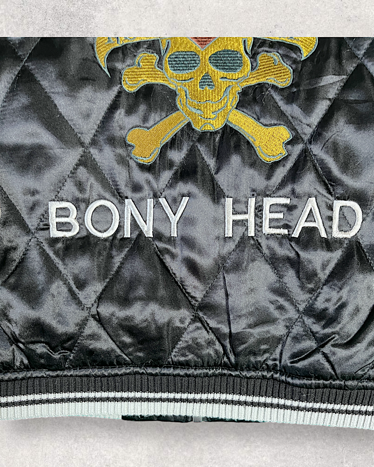 [S] Cute Skull design rock and roll | Vintage sukajan