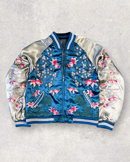 [S] Hana Tabi Gakudan Goldfish Reversible jacket | Vintage jacket