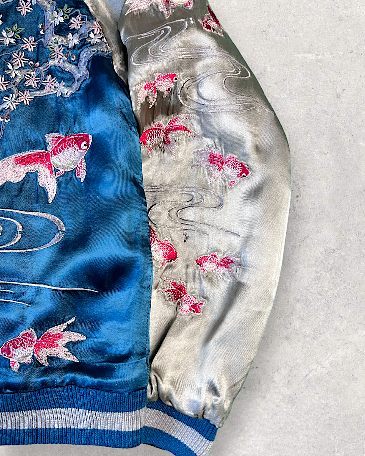 [S] Hana Tabi Gakudan Goldfish Reversible jacket | Vintage jacket