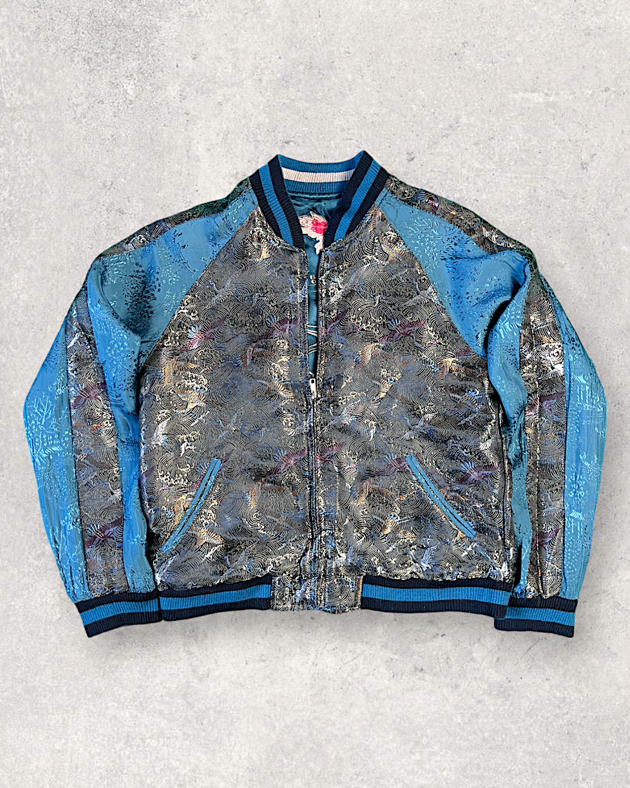 [S] Hana Tabi Gakudan Goldfish Reversible jacket | Vintage jacket