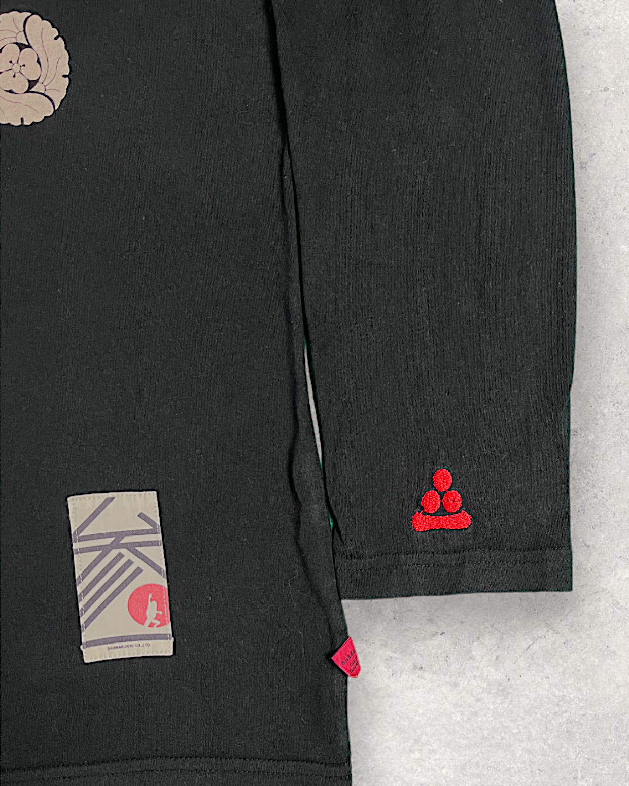 [XL]Beautiful Sanmaruichi long sleeve T-shirt XL Sanmaruichi embroidery | vintage