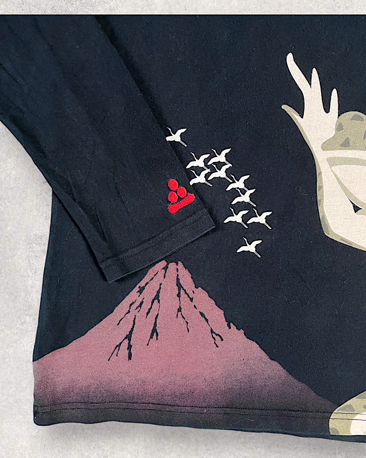 [XL]Beautiful Sanmaruichi long sleeve T-shirt XL Sanmaruichi embroidery | vintage
