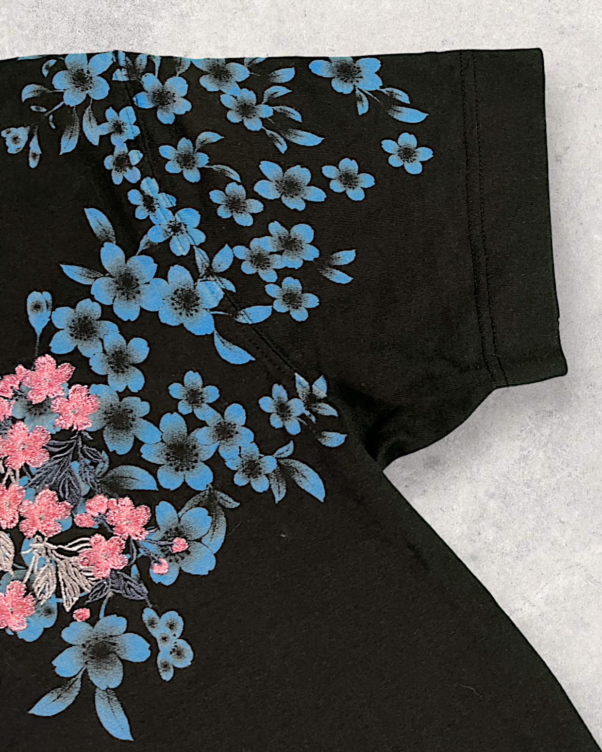 [L] Rare Large Koi embroidery T-shirt | vintage