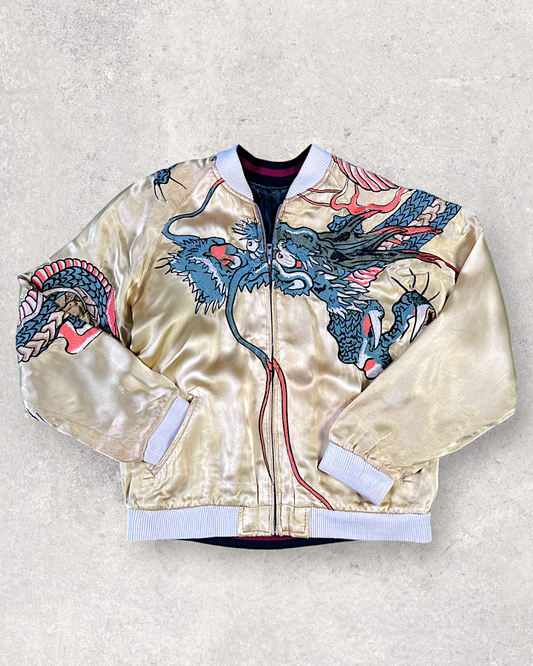 [GOLD Dragon]   Bomber jacket Vintage / Reversable