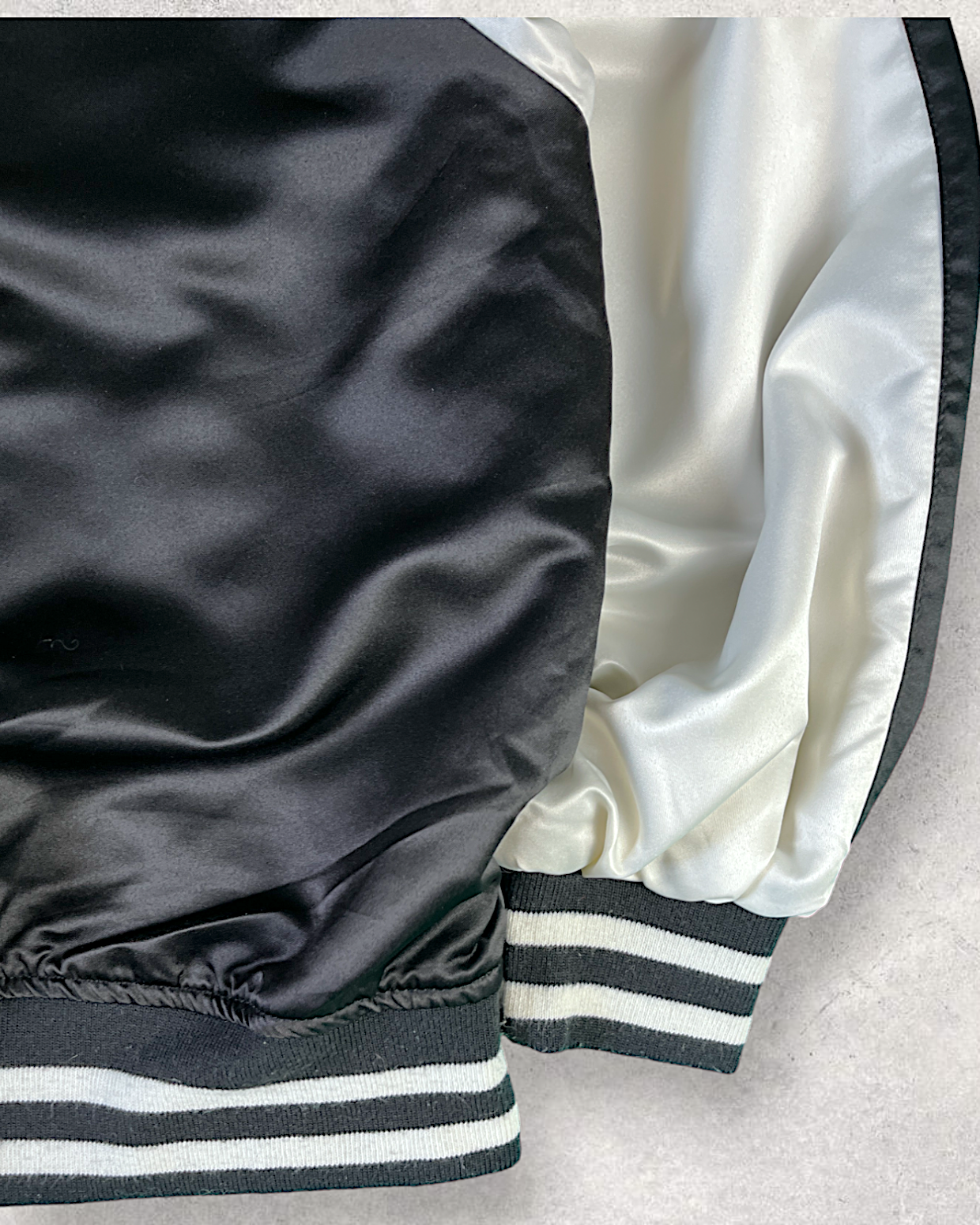 [S] Flight jacket with pretty flowers and any coordinates | Vintage jacket