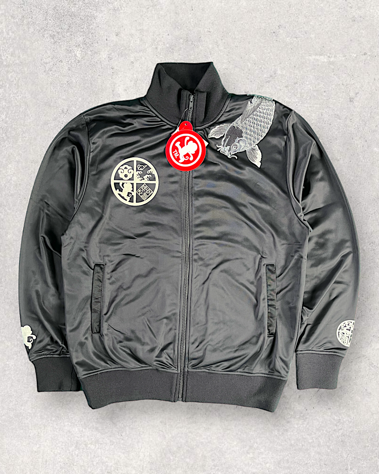 [M] Goku Honpo GO-COO!! Track jacket Japanese pattern embroidery KOI | Bran New jacket