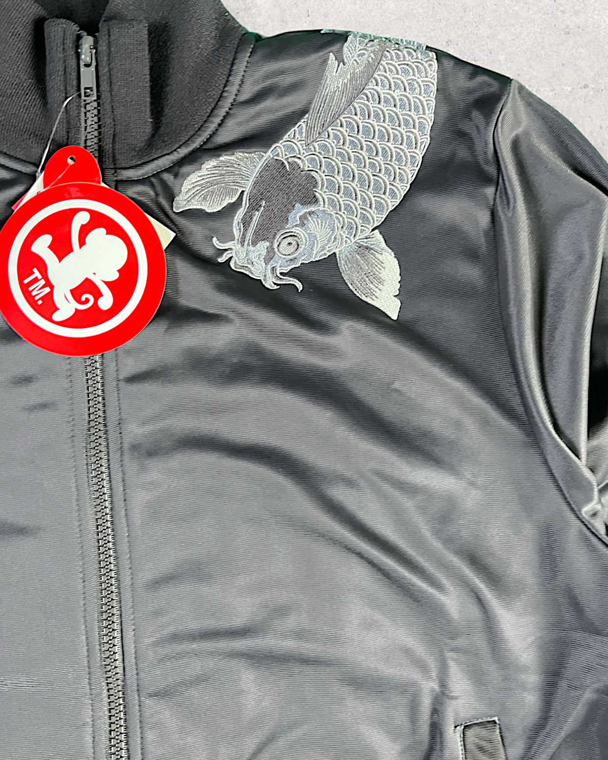 [M] Goku Honpo GO-COO!! Track jacket Japanese pattern embroidery KOI | Bran New jacket