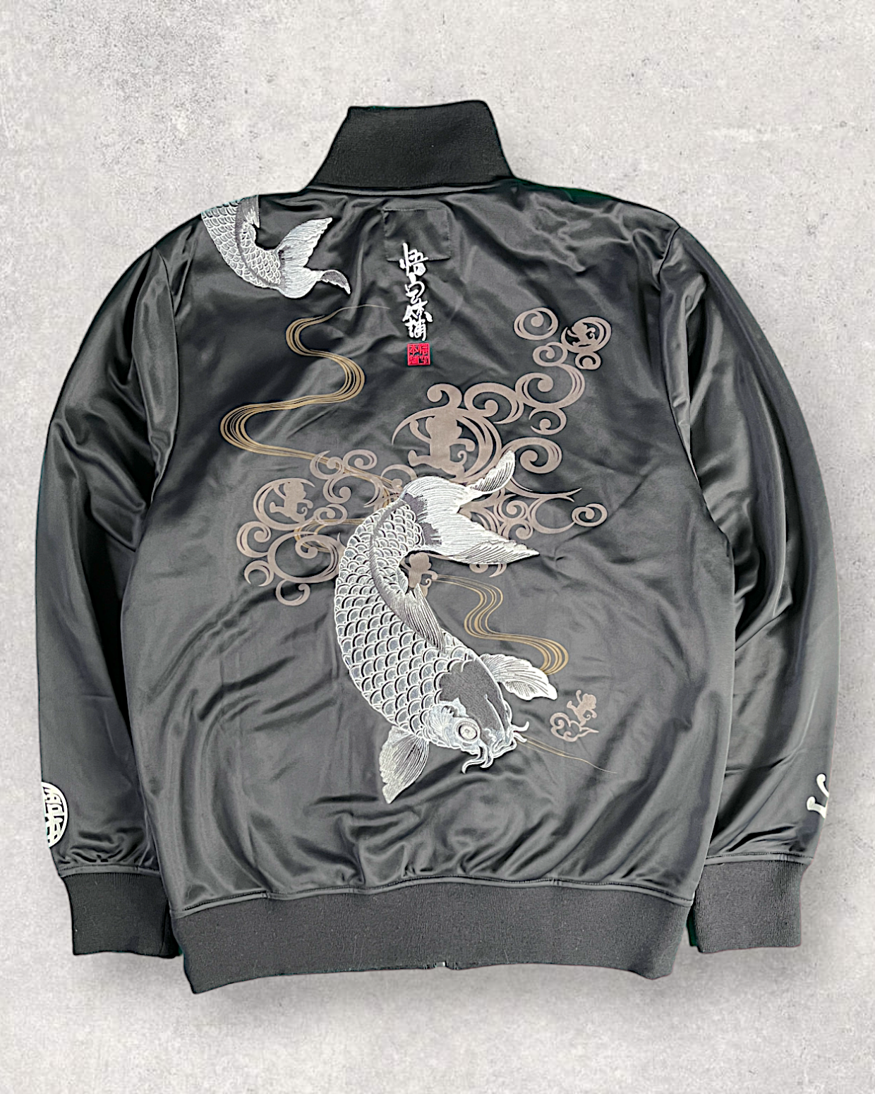 [M] Goku Honpo GO-COO!! Track jacket Japanese pattern embroidery KOI | Bran New jacket