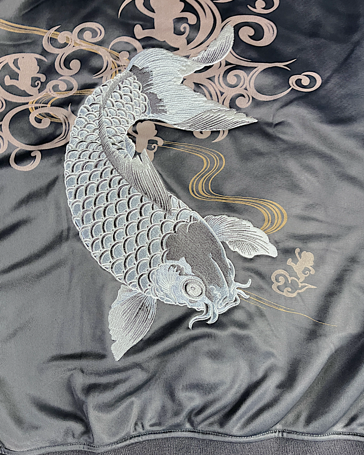 [M] Goku Honpo GO-COO!! Track jacket Japanese pattern embroidery KOI | Bran New jacket