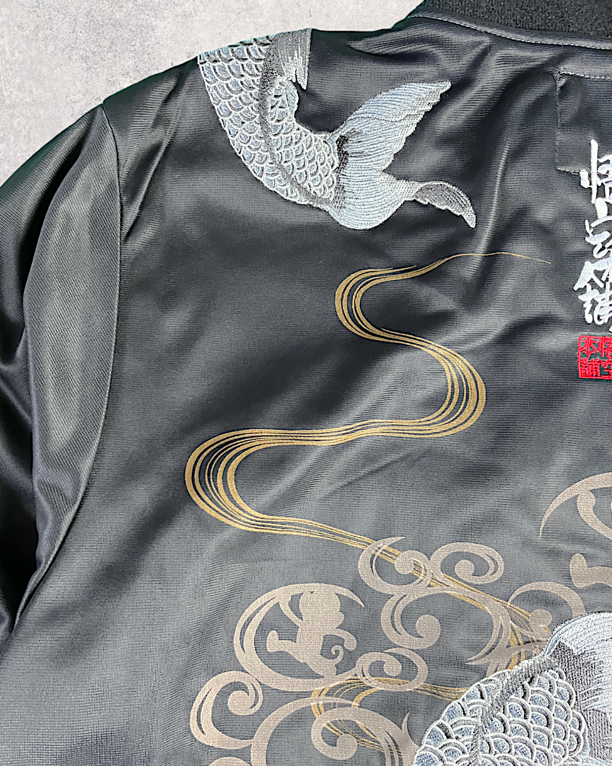 [M] Goku Honpo GO-COO!! Track jacket Japanese pattern embroidery KOI | Bran New jacket