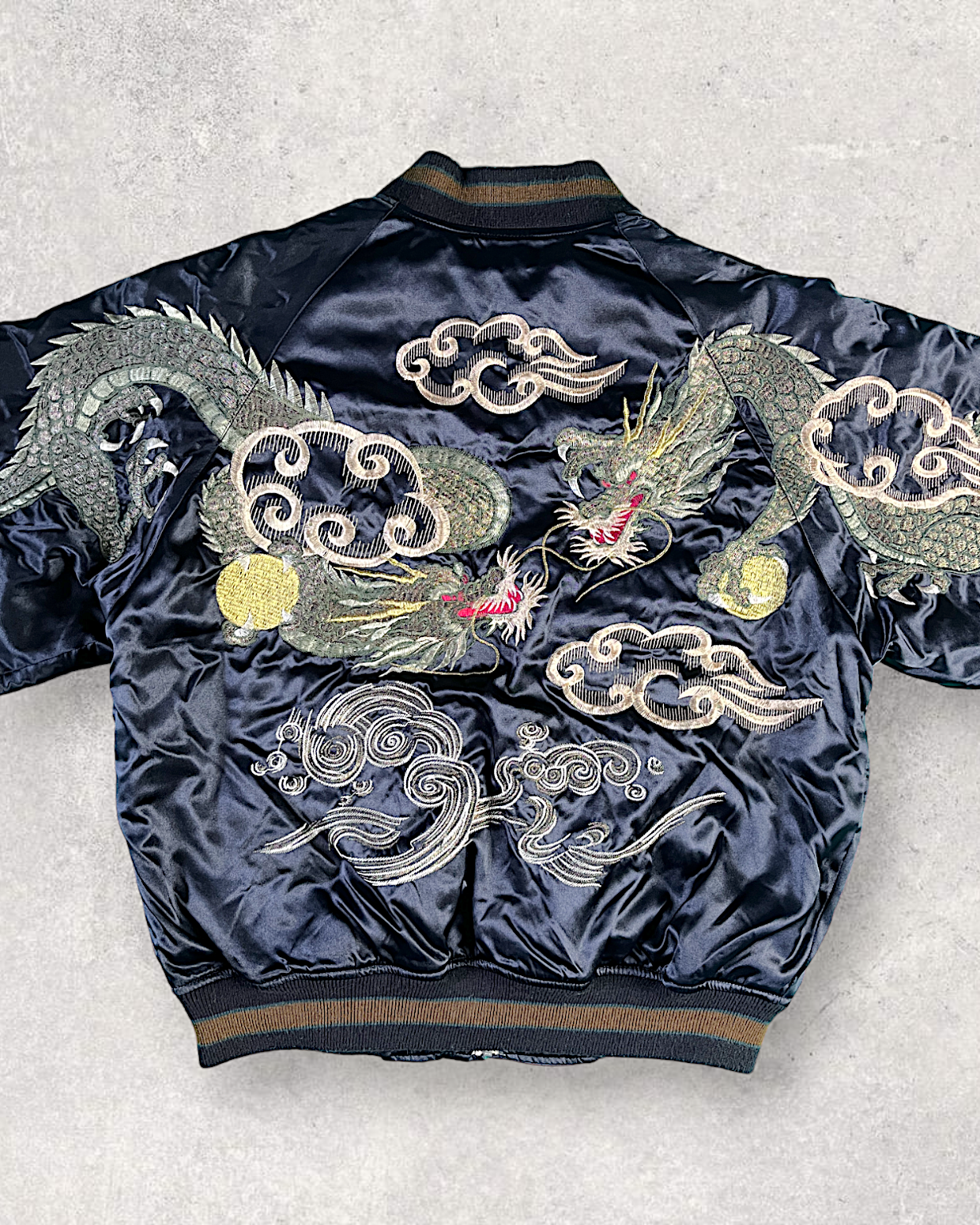 [L] Rare Sukajan double dragon 30 years ago jacket | Vintage jacket