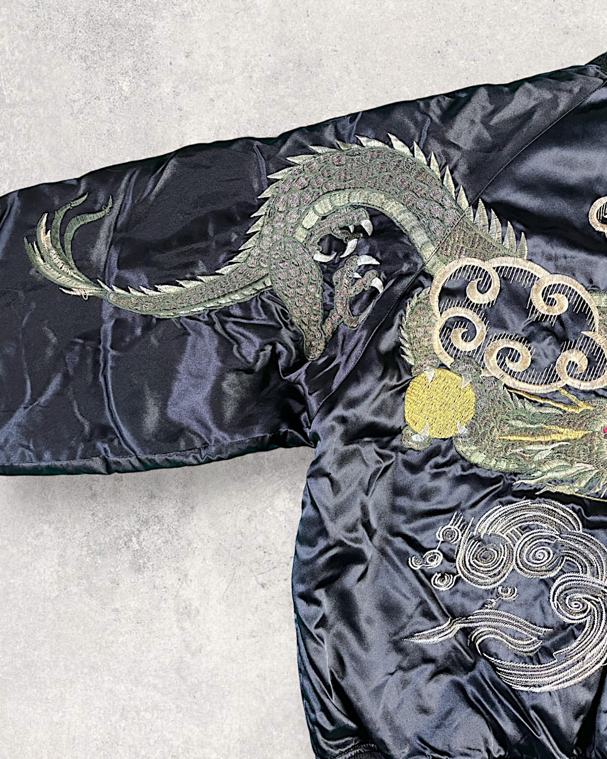 [L] Rare Sukajan double dragon 30 years ago jacket | Vintage jacket
