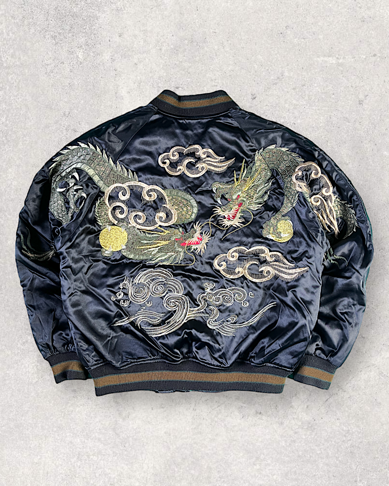 [L] Rare Sukajan double dragon 30 years ago jacket | Vintage jacket