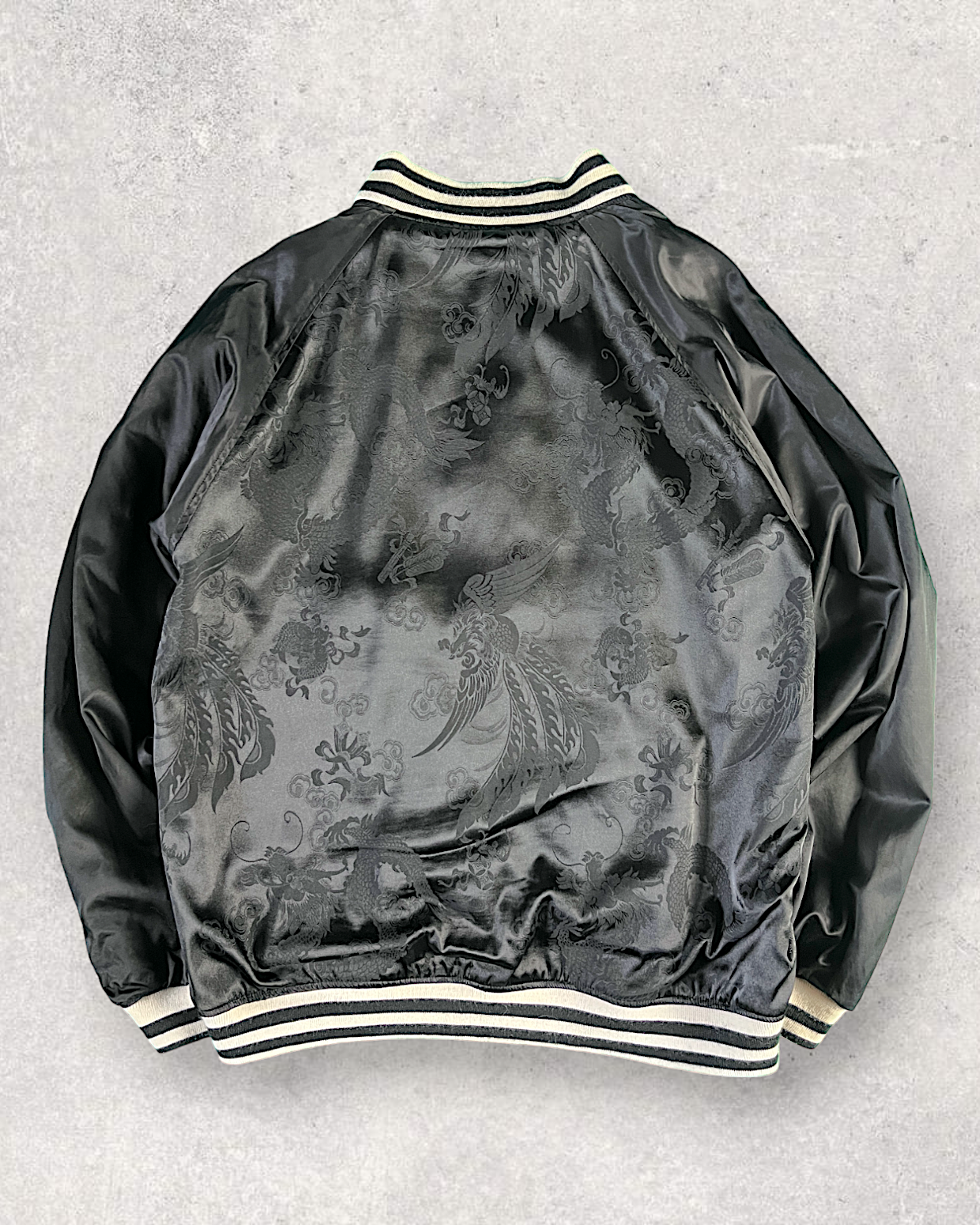 [XL] Dragon and flower reversible jacket | Vintage jacket