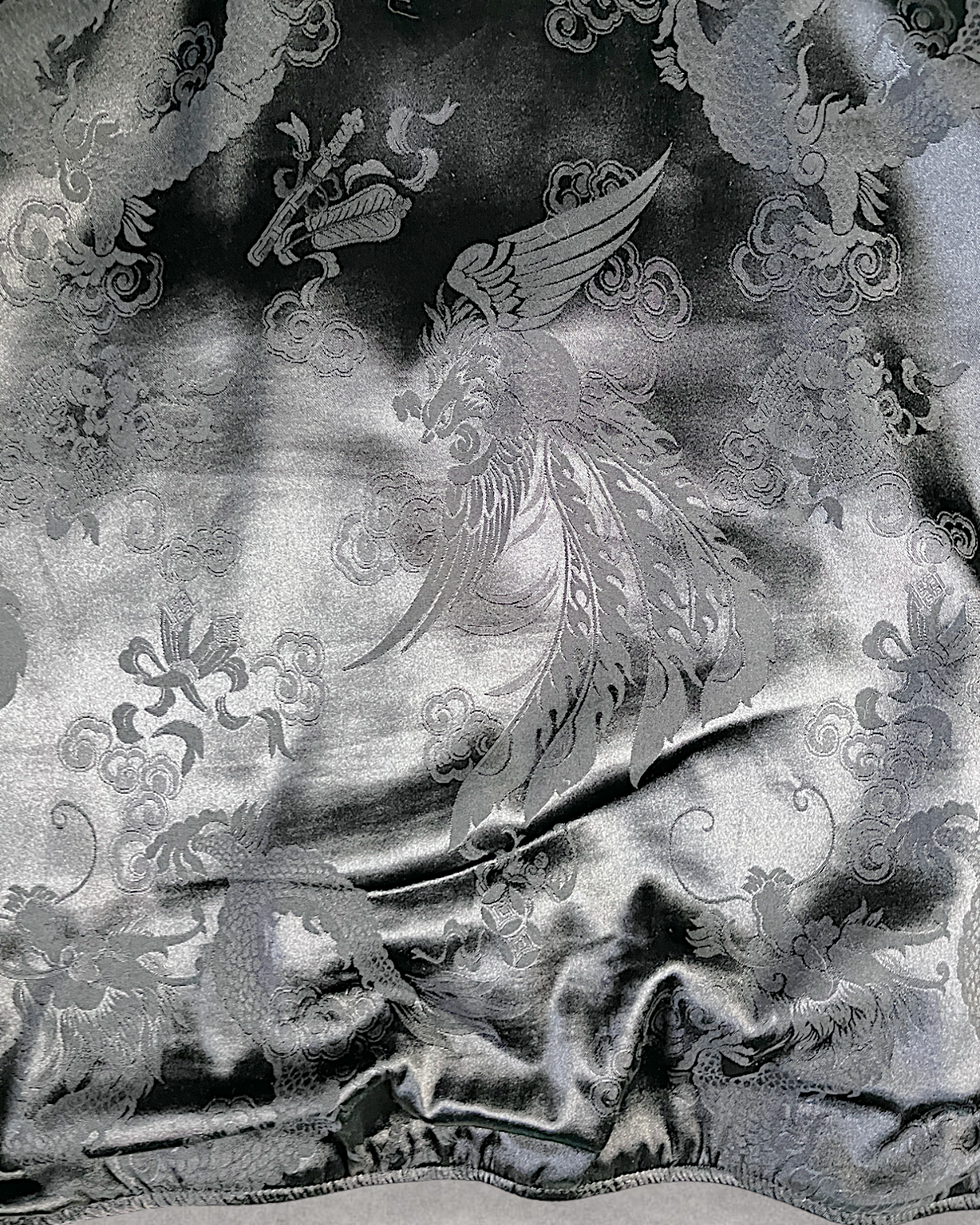 [XL] Dragon and flower reversible jacket | Vintage jacket