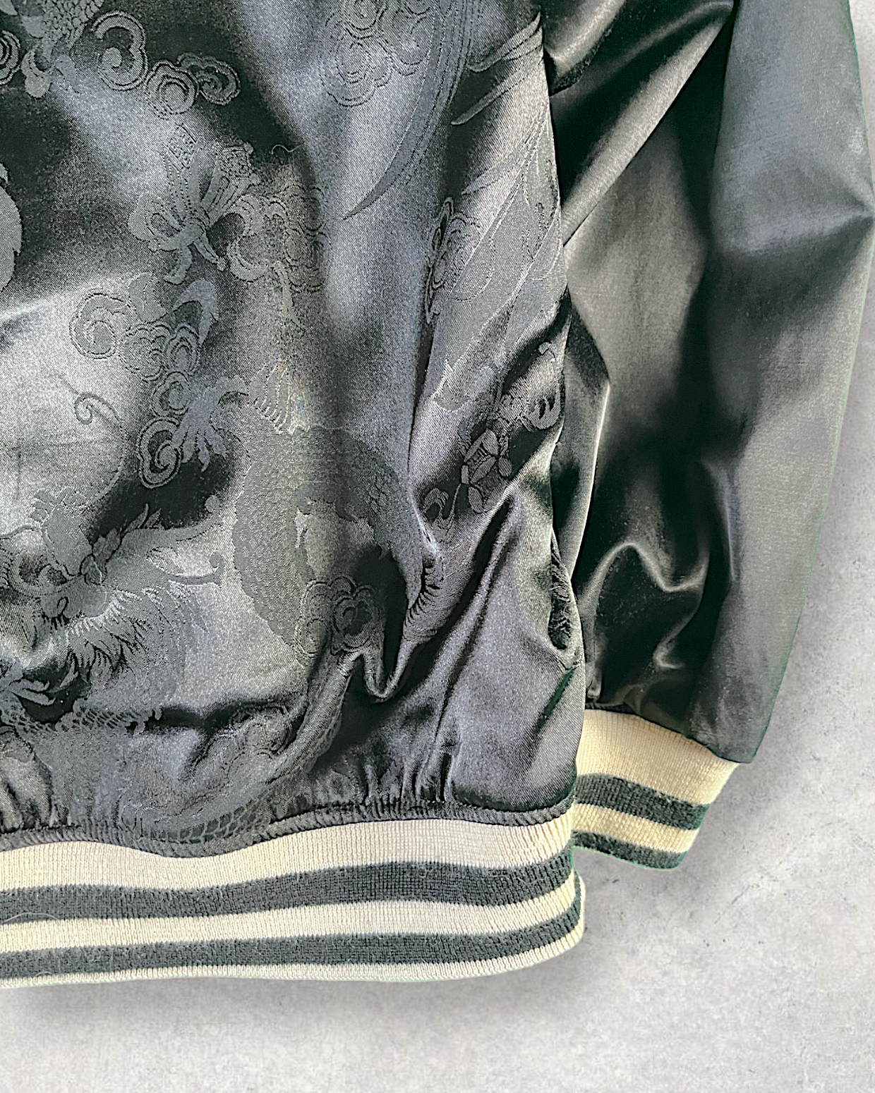 [XL] Dragon and flower reversible jacket | Vintage jacket