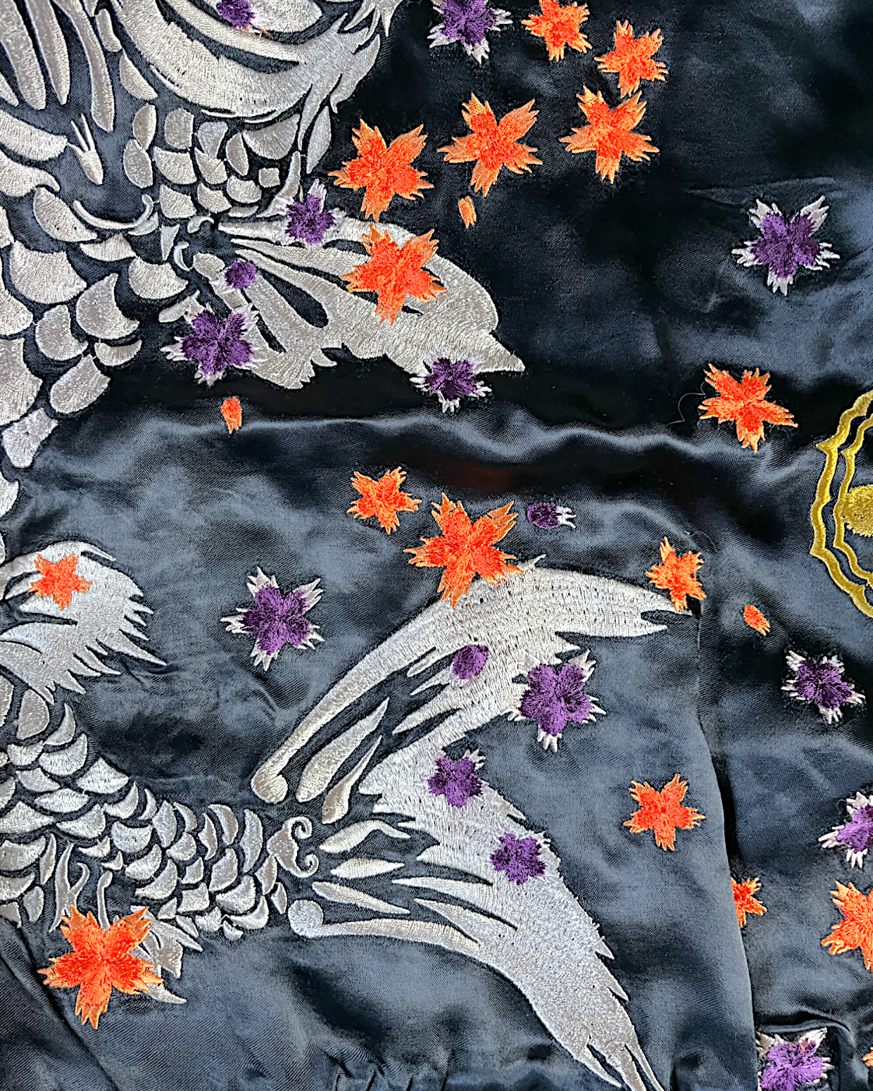 [M] Super Rare sanmaruichi ◆Frog reversible sukajan/M/rayon/BLK | Vintage jacket