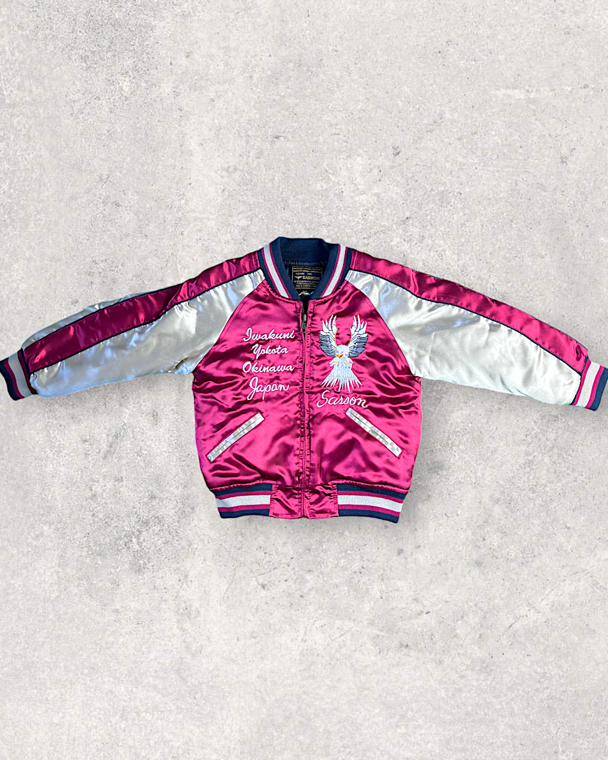 [100] Kids hawk sukajan Sasson| Vintage jacket