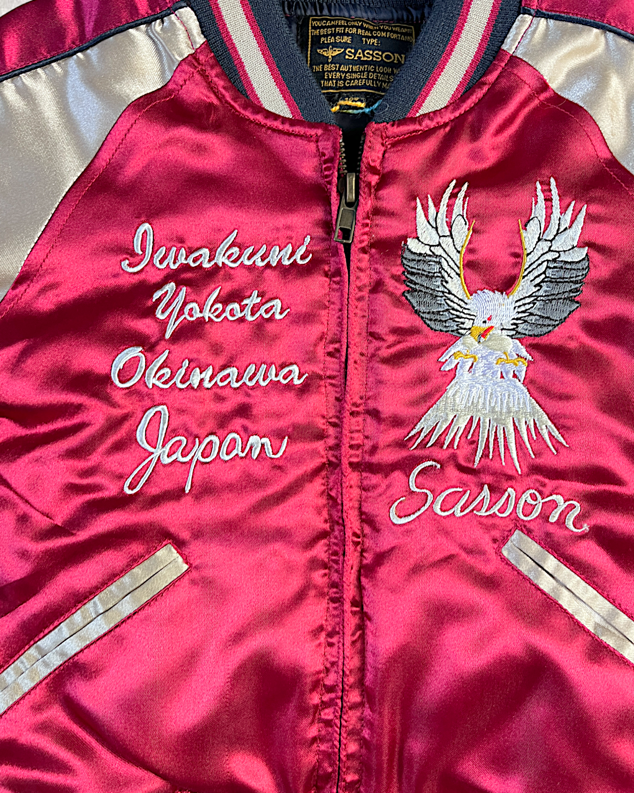 [100] Kids hawk sukajan Sasson| Vintage jacket