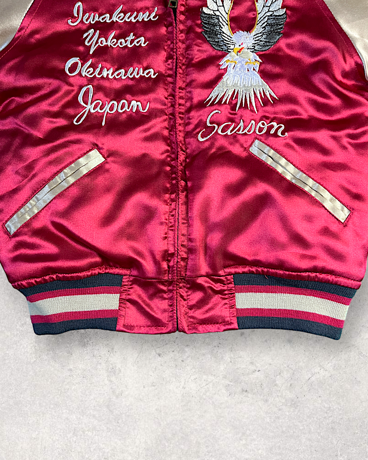 [100] Kids hawk sukajan Sasson| Vintage jacket