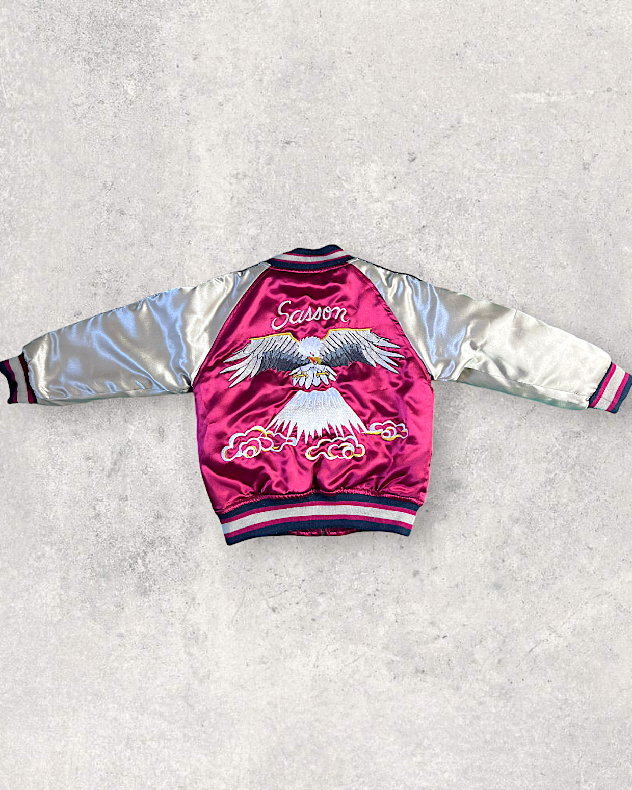 [100] Kids hawk sukajan Sasson| Vintage jacket