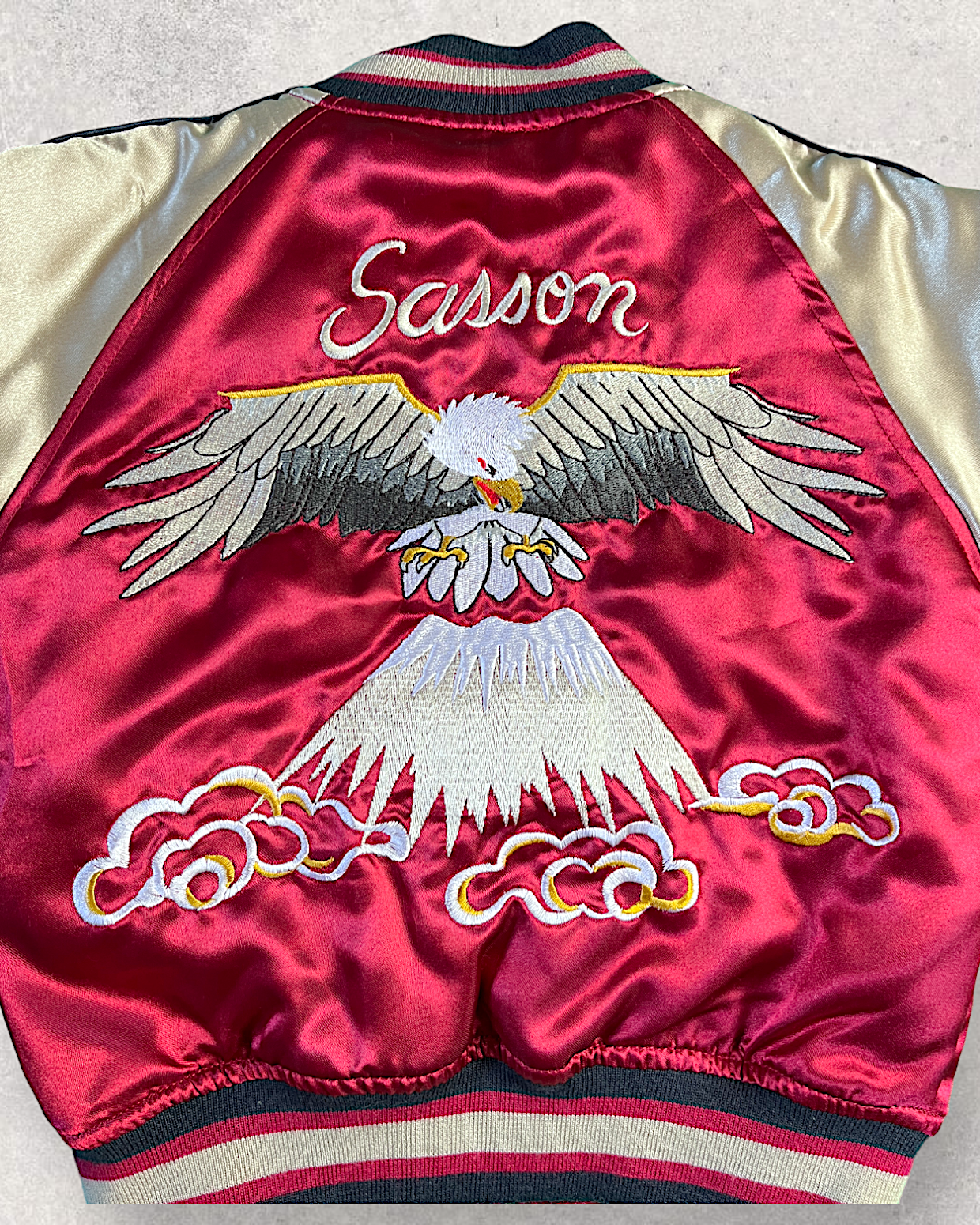 [100] Kids hawk sukajan Sasson| Vintage jacket
