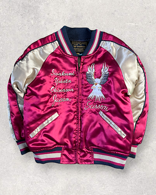 [100] Kids hawk sukajan Sasson| Vintage jacket