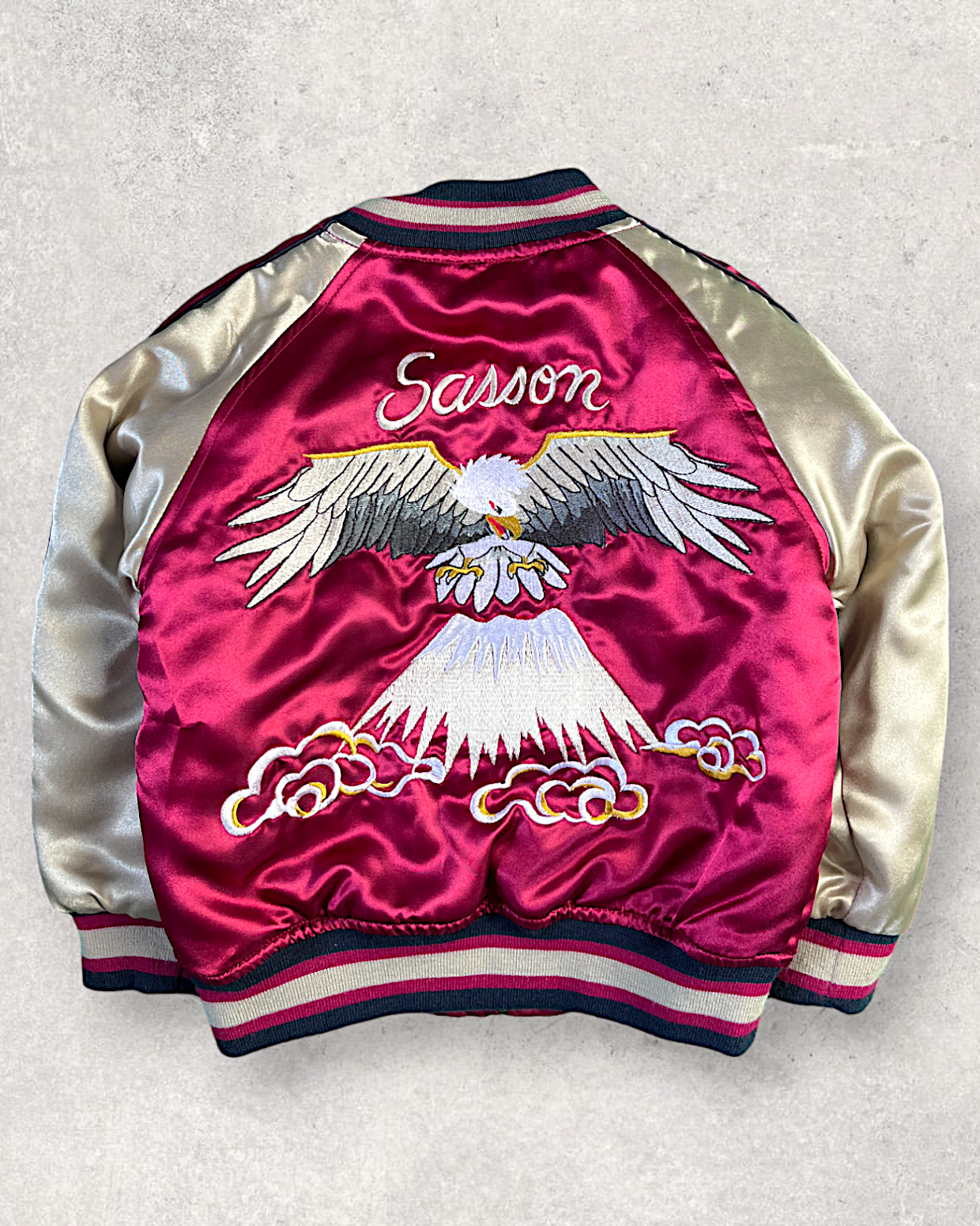 [100] Kids hawk sukajan Sasson| Vintage jacket