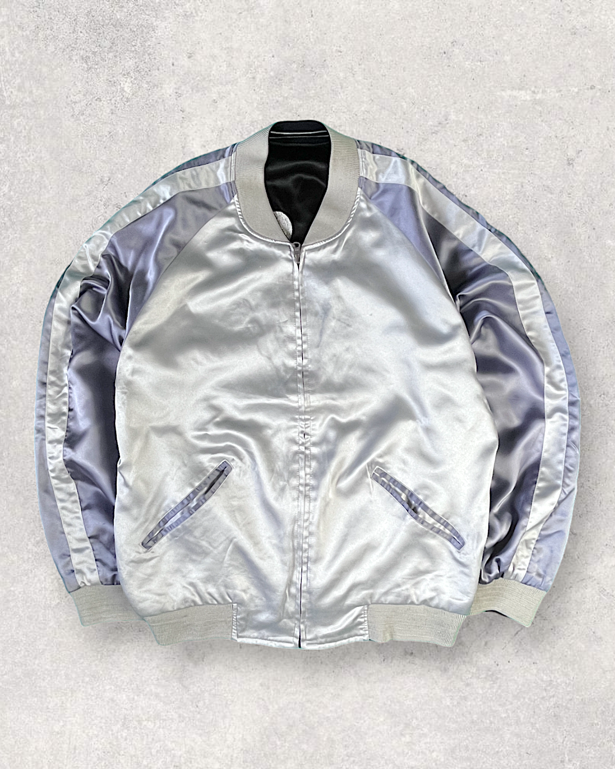 [L] 【One-of-a-Kind】COMME CA Reversible Sukajan – Edo Firefighter Embroidery | Size L Vintage Jacket