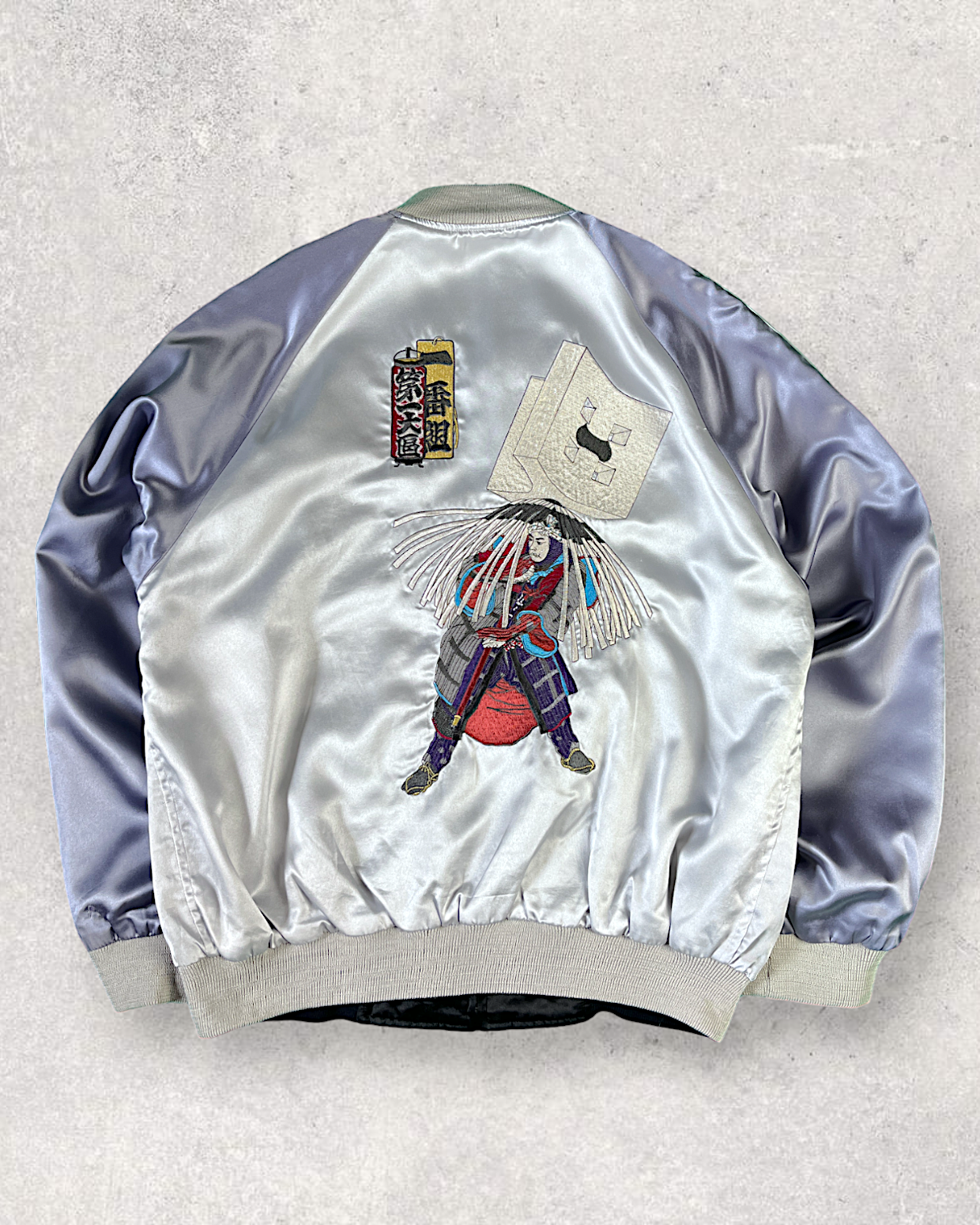 [L] 【One-of-a-Kind】COMME CA Reversible Sukajan – Edo Firefighter Embroidery | Size L Vintage Jacket