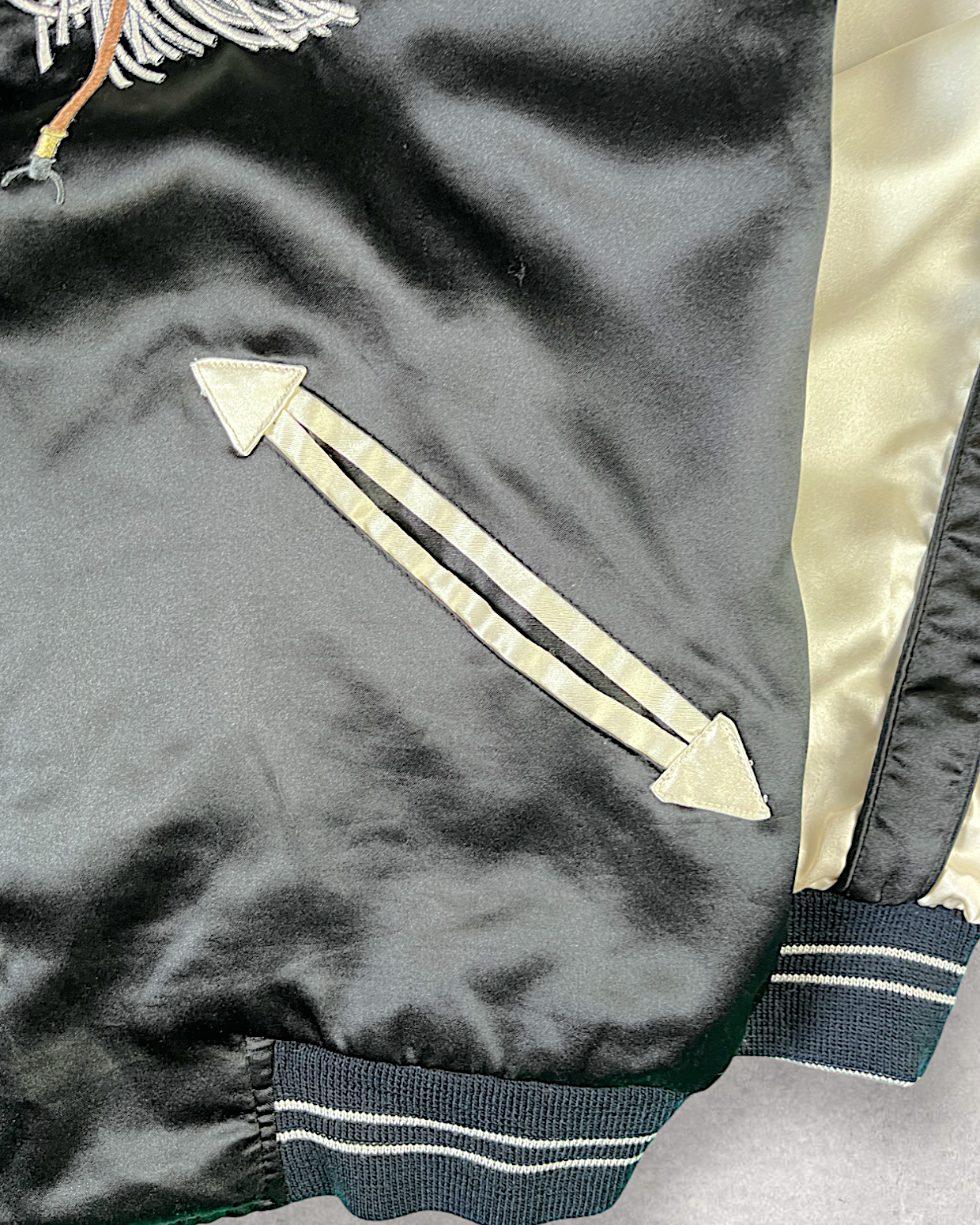 [L] 【One-of-a-Kind】COMME CA Reversible Sukajan – Edo Firefighter Embroidery | Size L Vintage Jacket