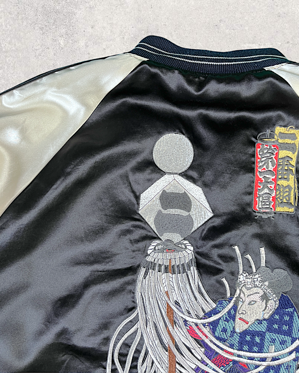 [L] 【One-of-a-Kind】COMME CA Reversible Sukajan – Edo Firefighter Embroidery | Size L Vintage Jacket