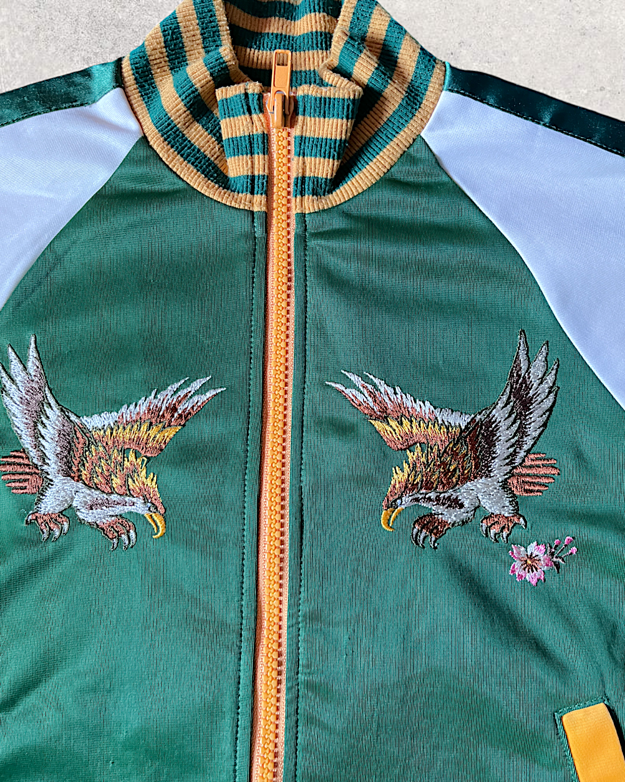 Kids sukajan Japan Hawk Mt Fuji track jacket | vintage