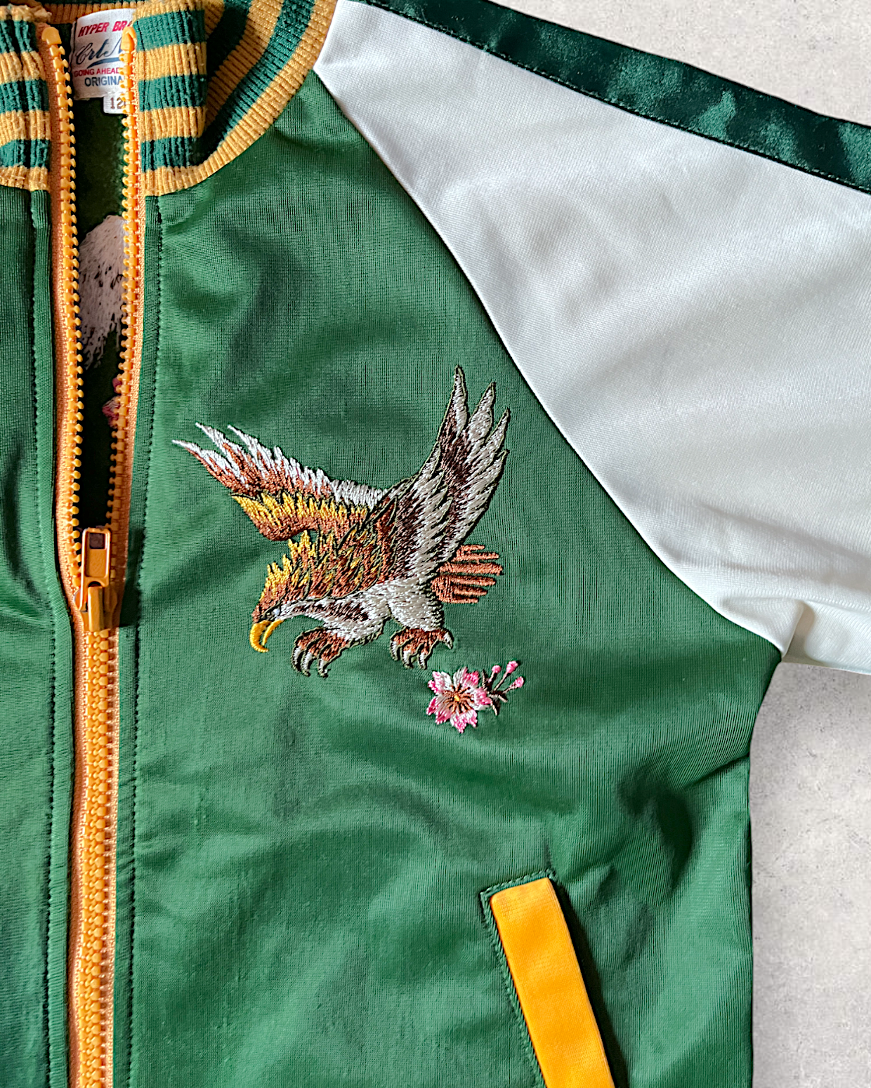 Kids sukajan Japan Hawk Mt Fuji track jacket | vintage