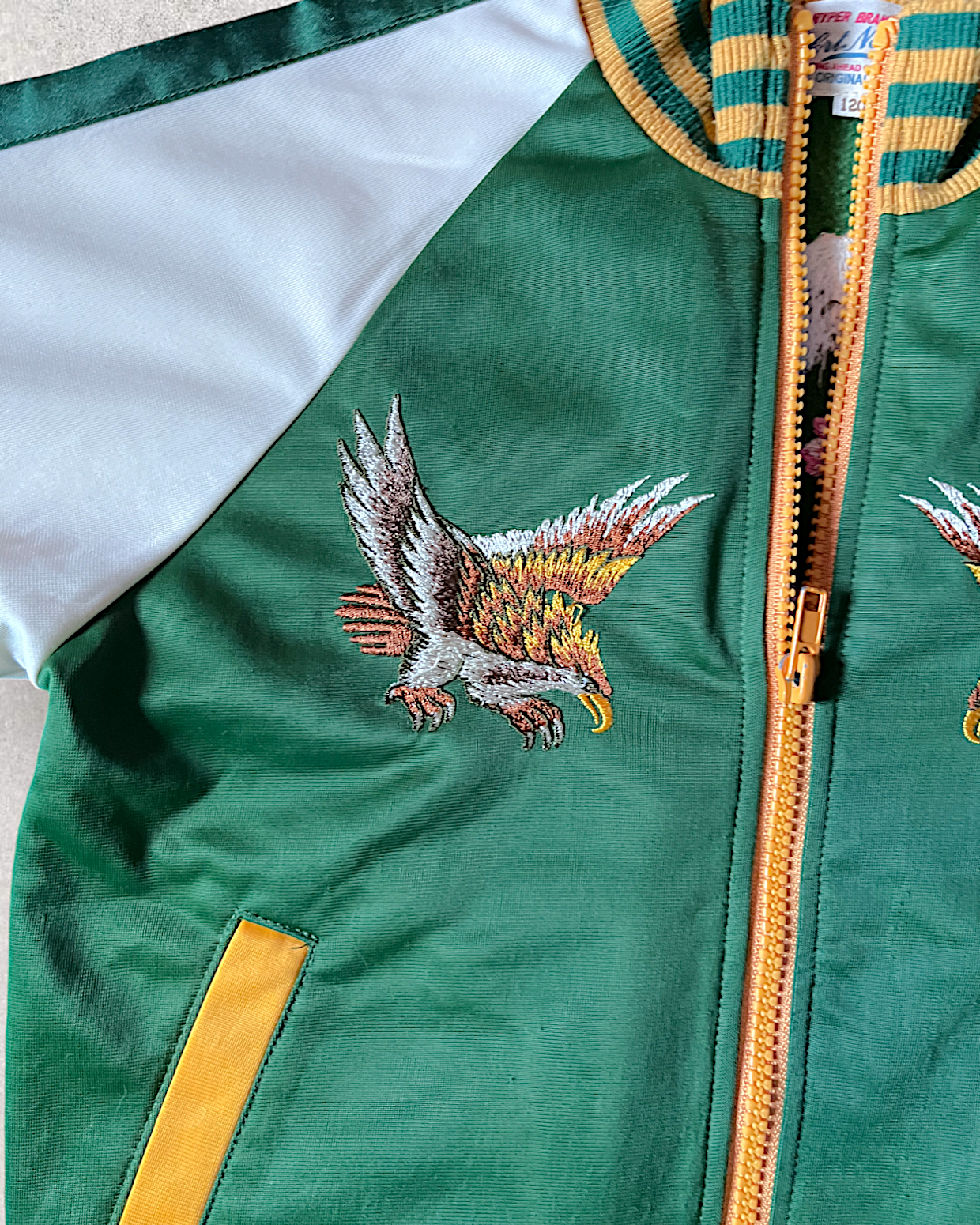 Kids sukajan Japan Hawk Mt Fuji track jacket | vintage