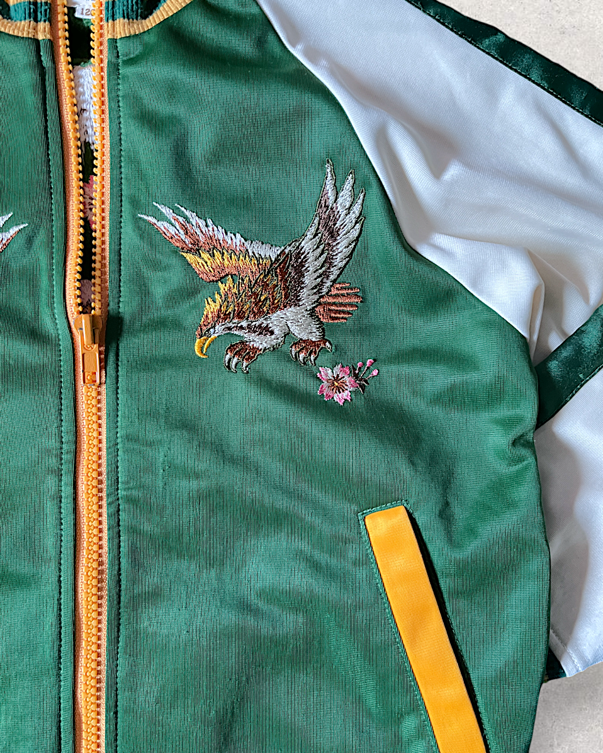 Kids sukajan Japan Hawk Mt Fuji track jacket | vintage