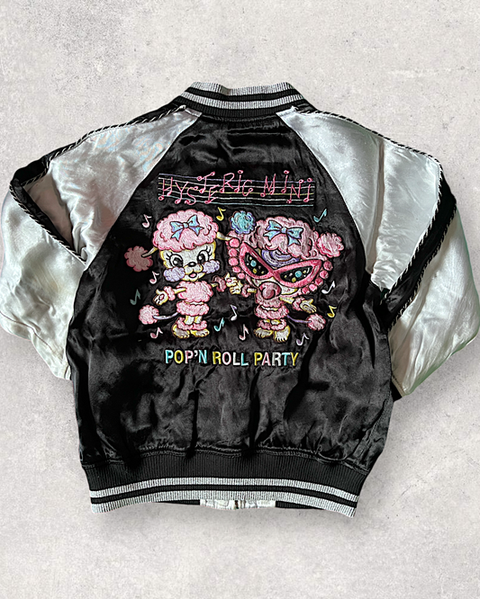 Kids sukajan reversible HYSTERIC GLAMOUR POP'N ROLL PARTY jacket | vintage