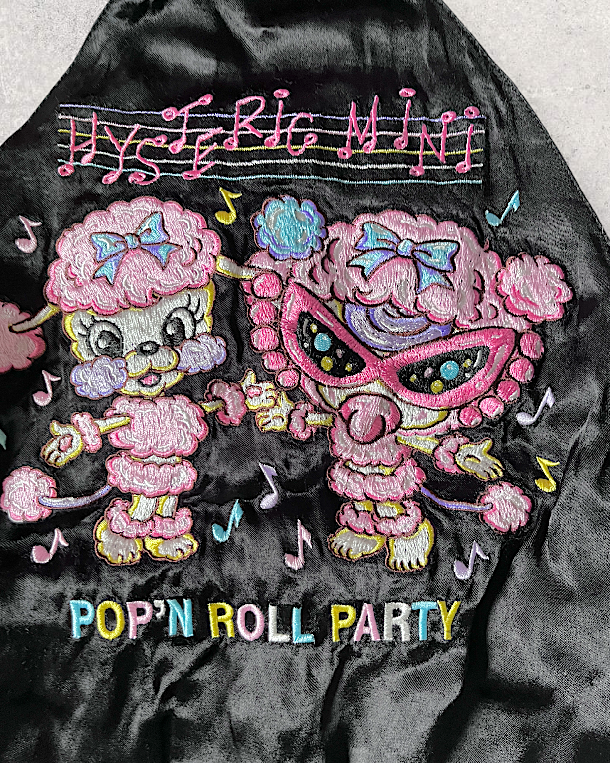 Kids sukajan reversible HYSTERIC GLAMOUR POP'N ROLL PARTY jacket | vintage
