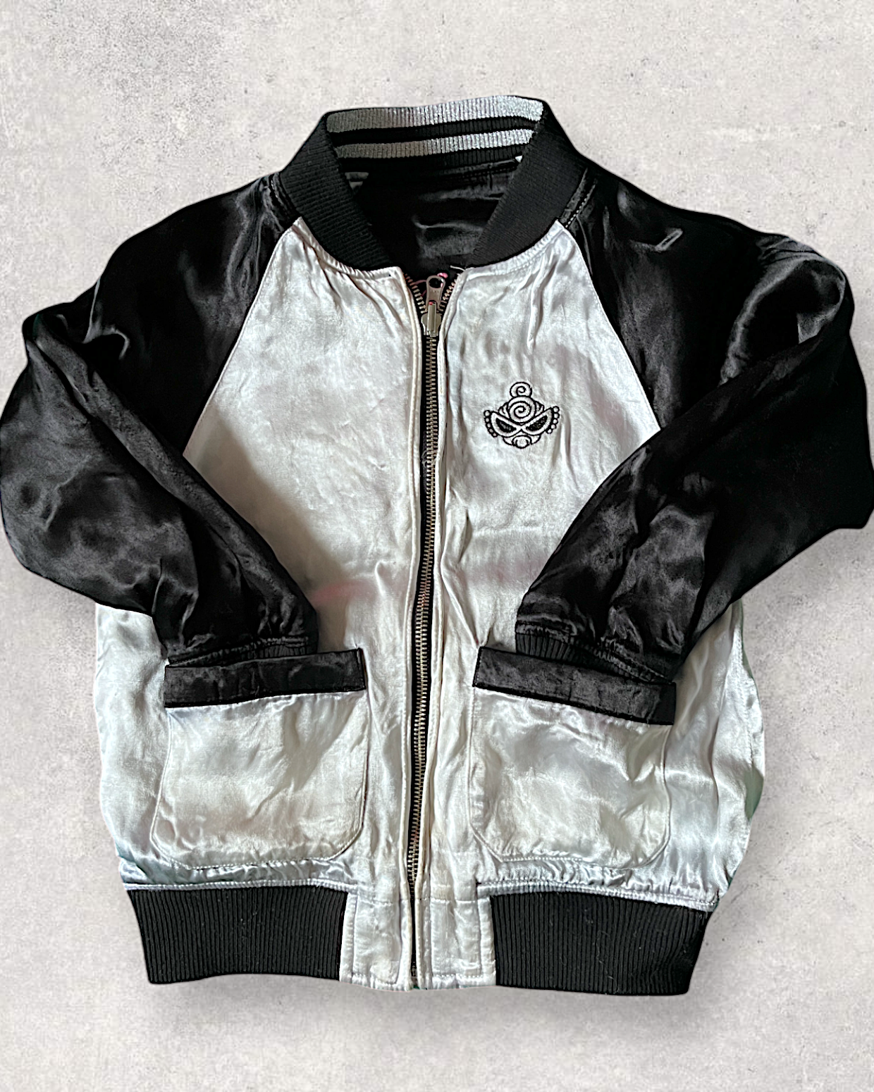Kids sukajan reversible HYSTERIC GLAMOUR POP'N ROLL PARTY jacket | vintage