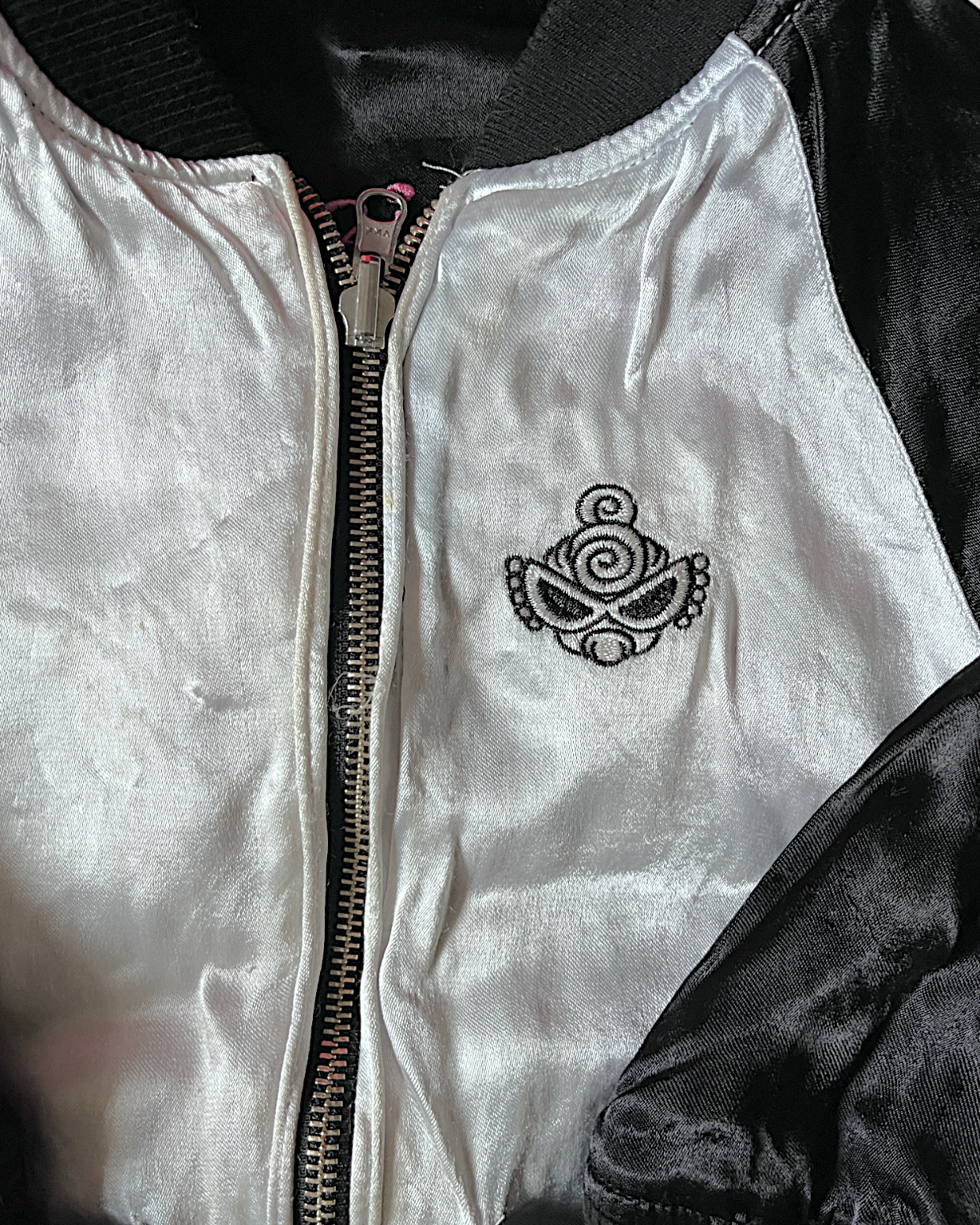 Kids sukajan reversible HYSTERIC GLAMOUR POP'N ROLL PARTY jacket | vintage