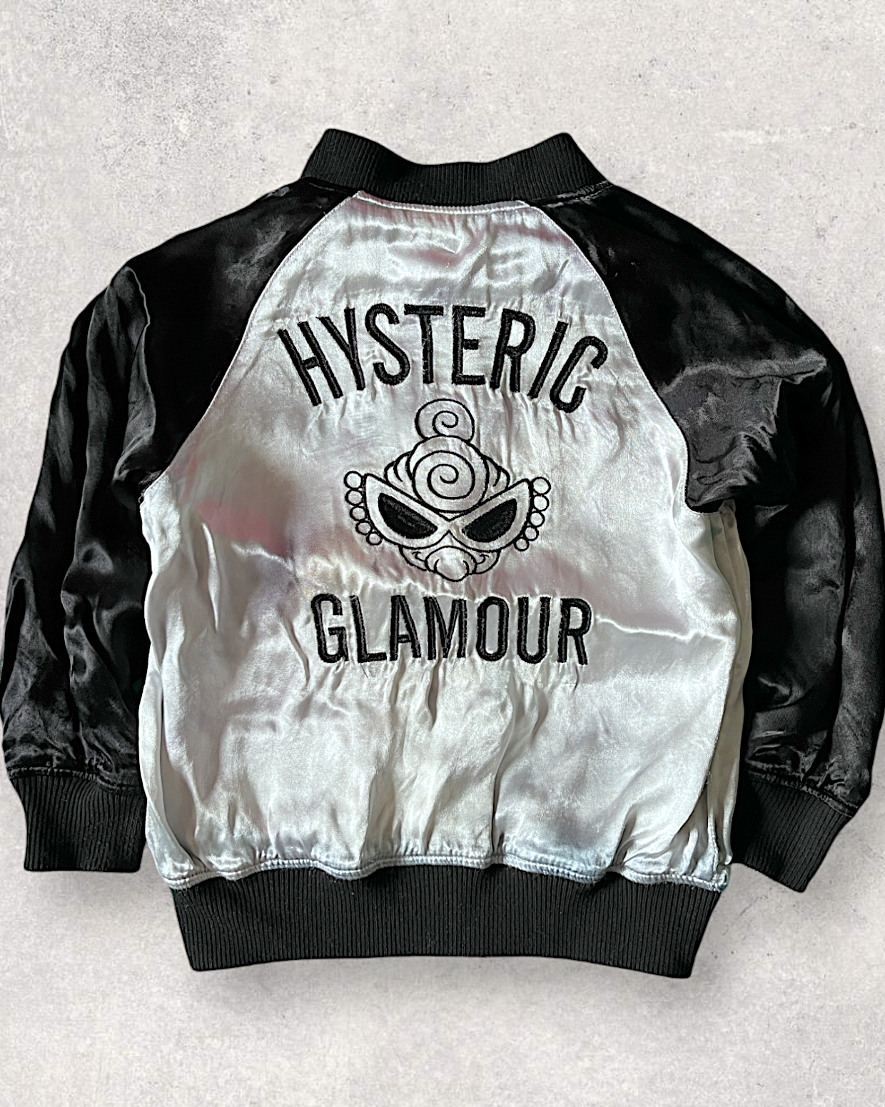 Kids sukajan reversible HYSTERIC GLAMOUR POP'N ROLL PARTY jacket | vintage