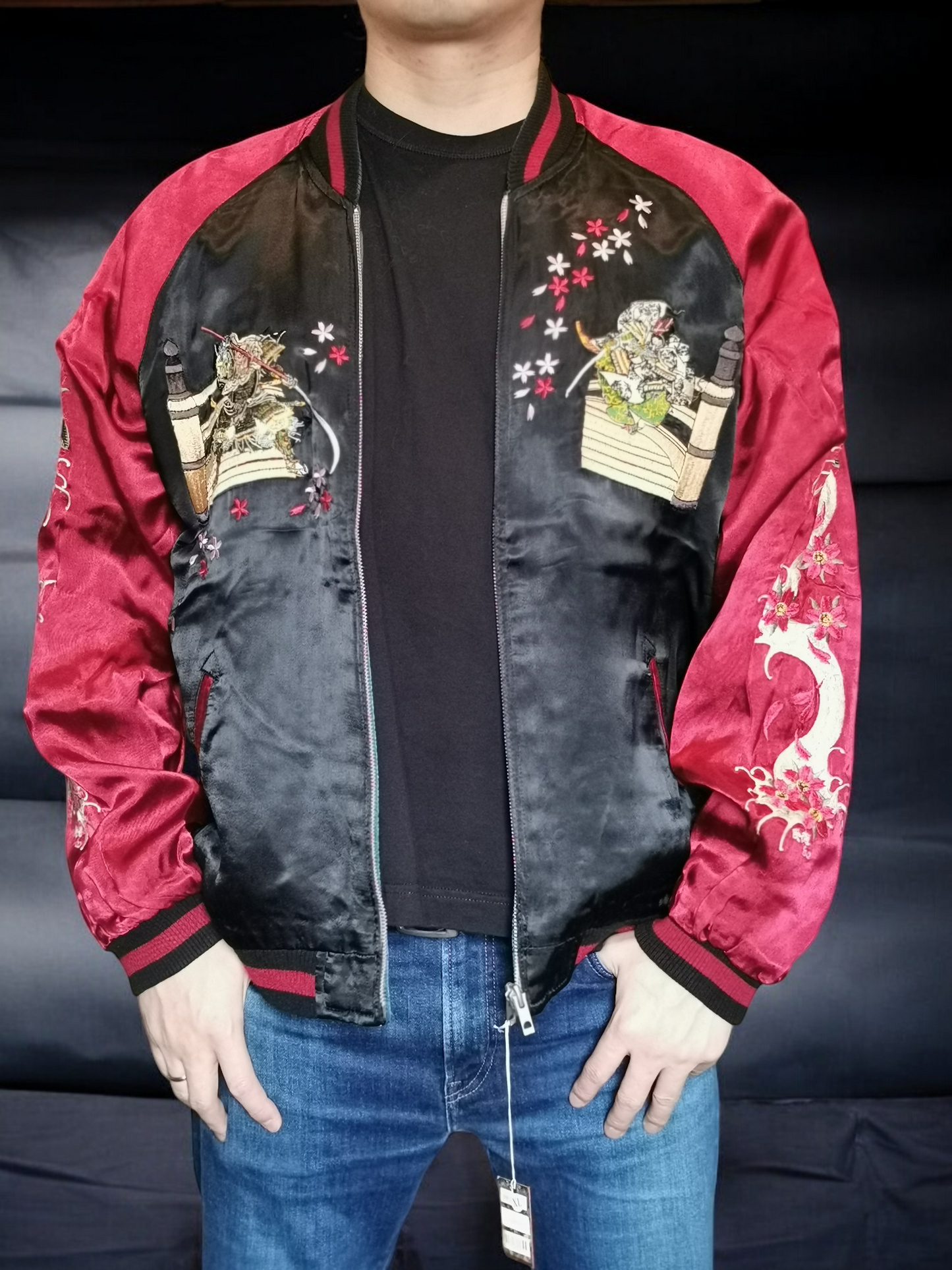Carp ONIKIRIMARU 2way sukajan | Winter | Vintage jacket