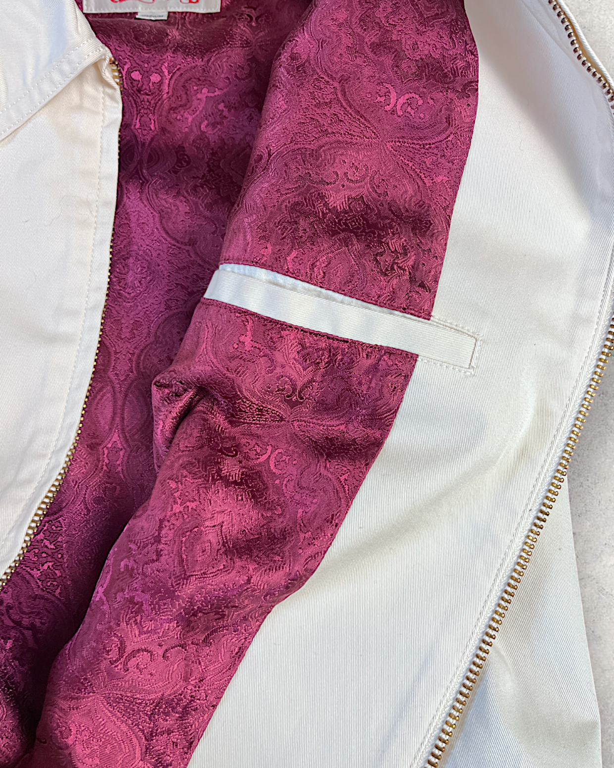 [M]【Rare Vintage】White Tiger & Dragon Embroidered Sukajan - One of a Kind Japanese Style Jacket