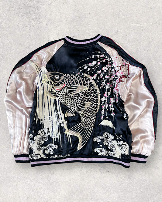 [XL] Limited Edition Oniwakakamaru × Dragon Gate Reversible Sukajan Bomber jacket