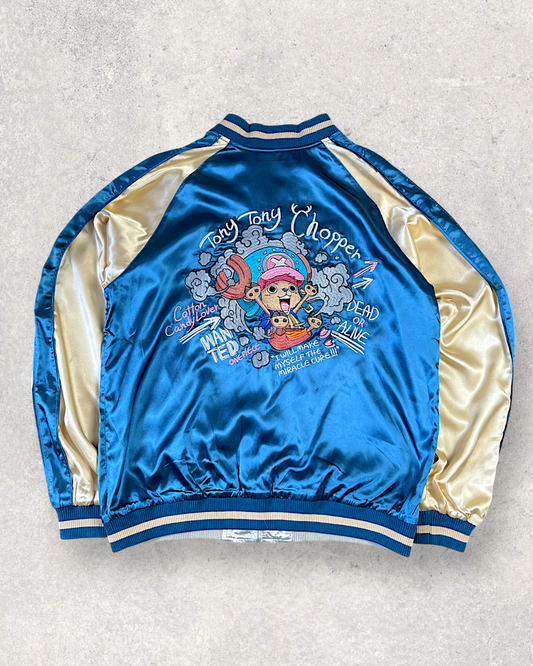 【XL・NEW】ONE PIECE × Tony Tony Chopper Reversible Sukajan Jacket｜Limited Edition Anime Souvenir Jacket