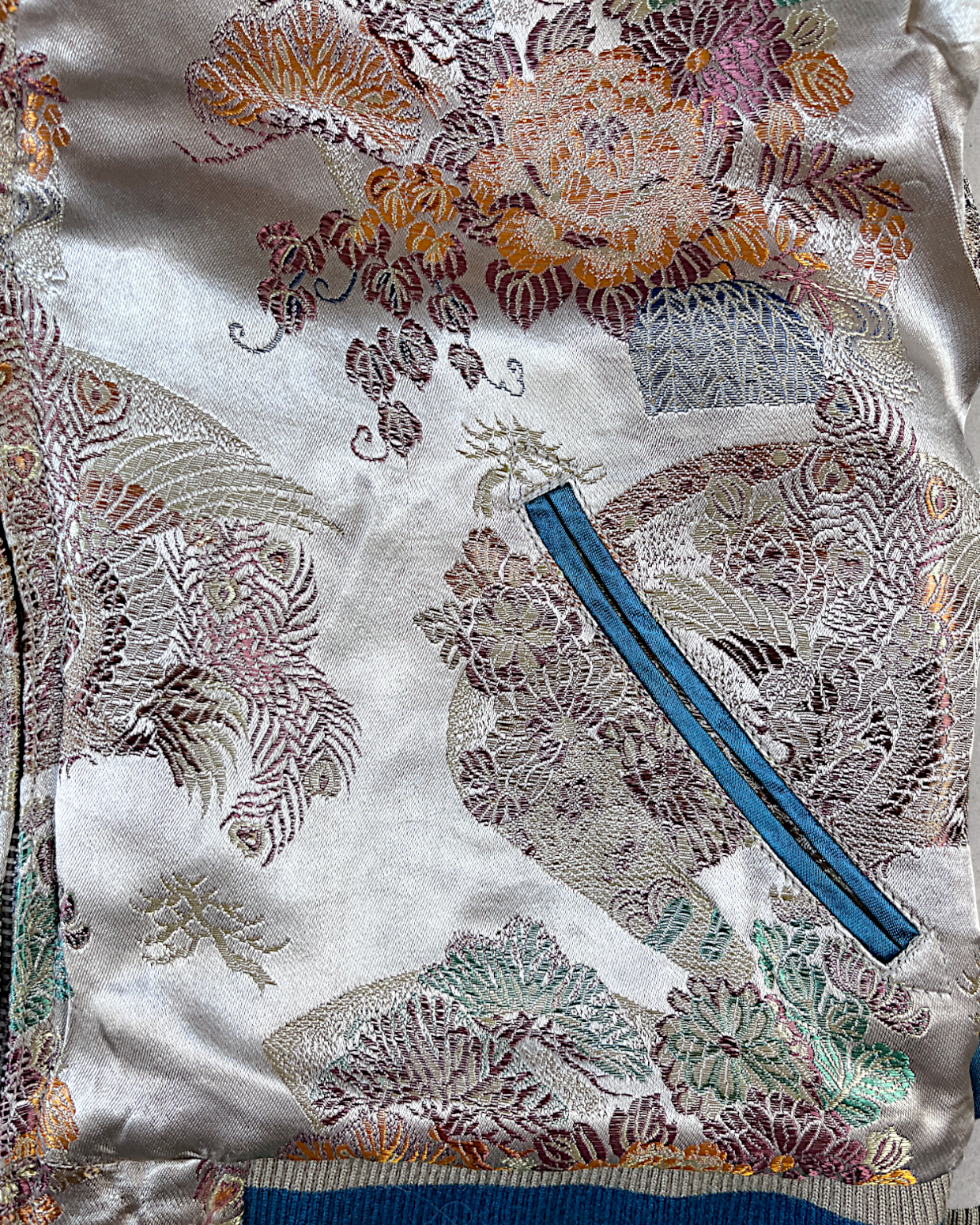 [S/ Reversible] Vintage Sukajan Jacket – Climbing Koi Embroidery | Unique Japanese Streetwear