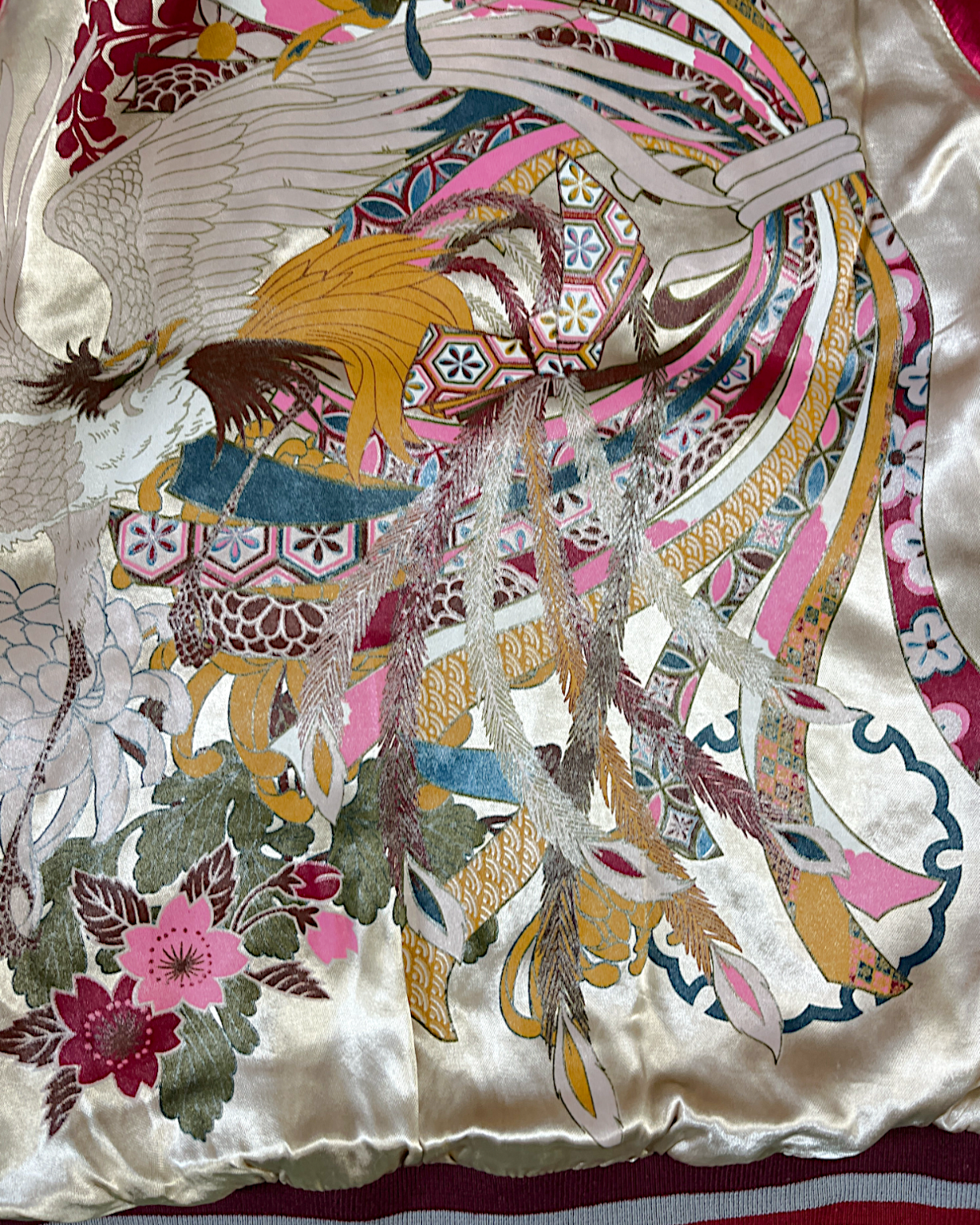 【M / Excellent Condition】Reversible Sukajan with Phoenix & Floral Embroidery｜Rare One-of-a-Kind Japanese Souvenir Jacket