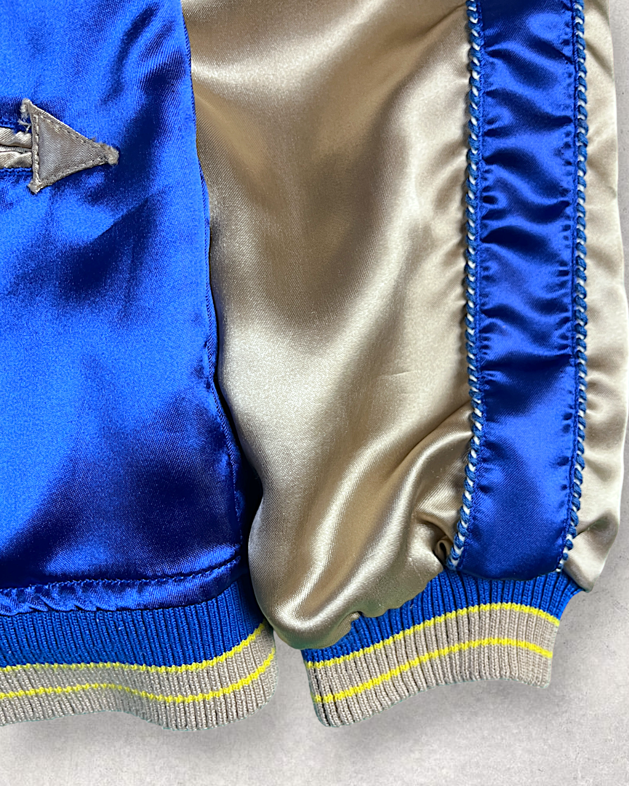 【L】Blue Crane Embroidery / Black Dragon & Japan Map – Japanese Quilted Bomber