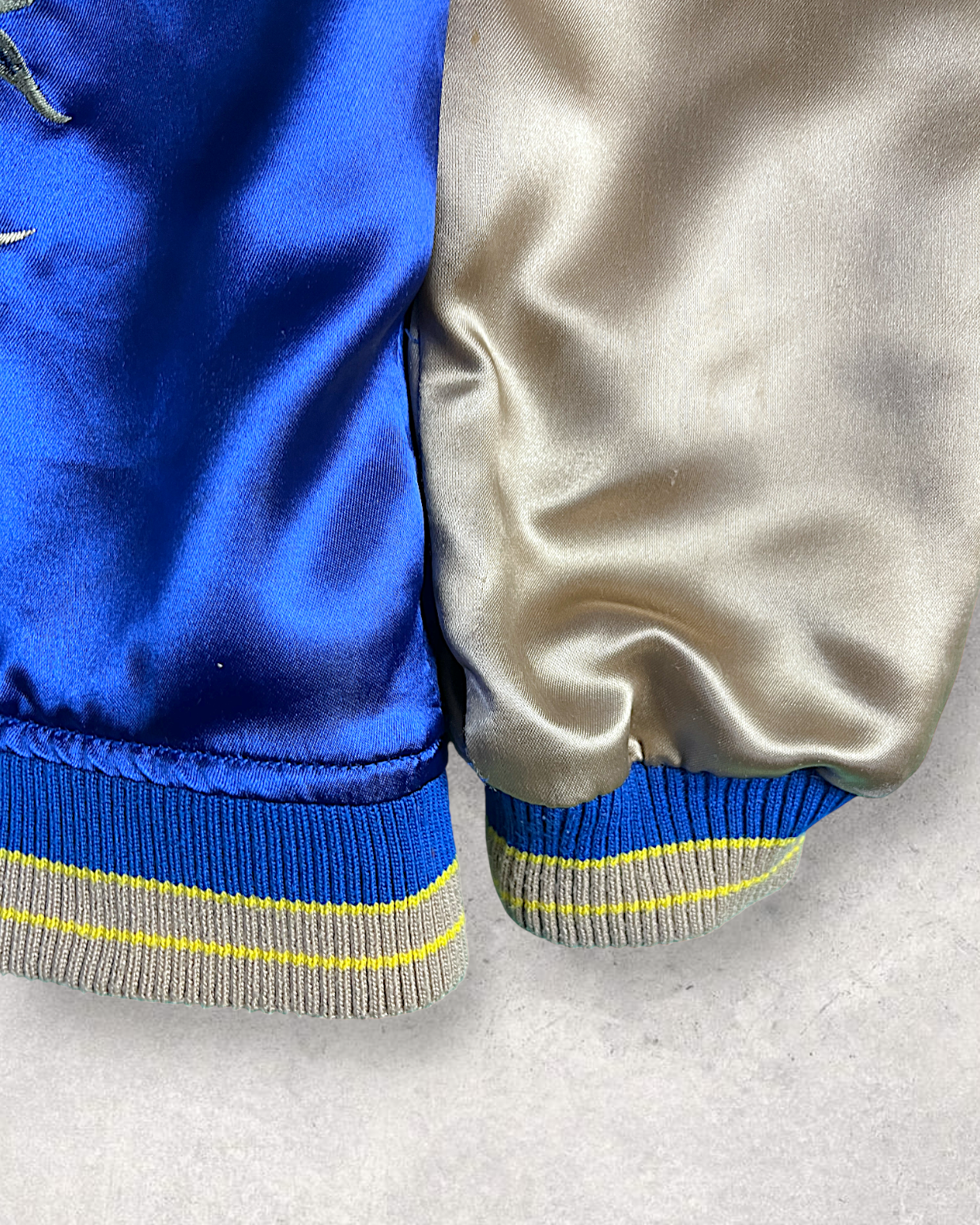 【L】Blue Crane Embroidery / Black Dragon & Japan Map – Japanese Quilted Bomber